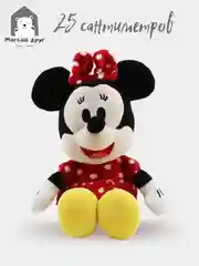 Красный мягкая игрушка Микки маус и Минни маус 25 см