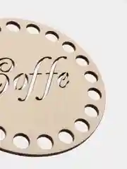 Бежевый донышко для вязания coffe, 10 см, 3 шт