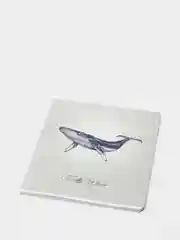Белый тетрадь 48 листов в клетку "Pretty whale"