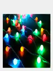 Красный гирлянда "Матовые шарики", 10 м, 100 ламп, LED, 220В
