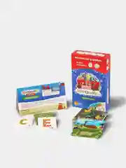 Развивающая настольная игра "Зверобуквы English"