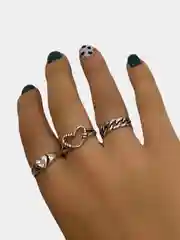 Кольцо, серебрянное, кольцо формы сердца