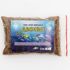 Корм сухой "Дафния" для аквариумных рыб, ракообразных и водных черепах, 15 г
