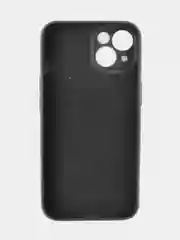 Черный чехол для iPhone 13 силиконовый с soft touch покрытием