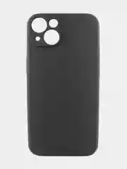 Черный чехол для iPhone 13 силиконовый с soft touch покрытием