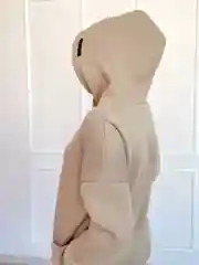 Бежевый худи женский с начесом baro