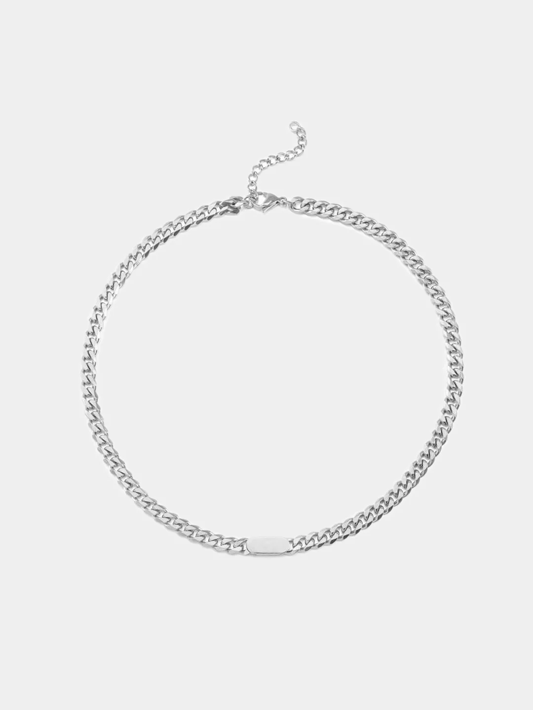 Серебряный цепочка на шею 45+5см / унисекс