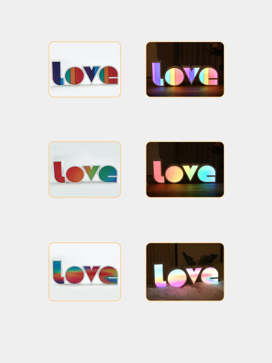 Светодиодный ночник LOVE