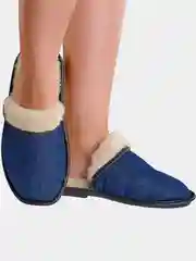 Тапочки домашние женские Холти уютные из овечьей шерсти женские дублированные Джинсой