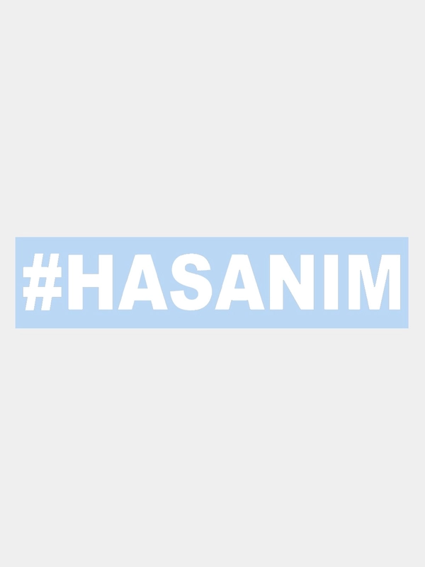 Наклейка на авто "HASANIM", 20 х 3 см