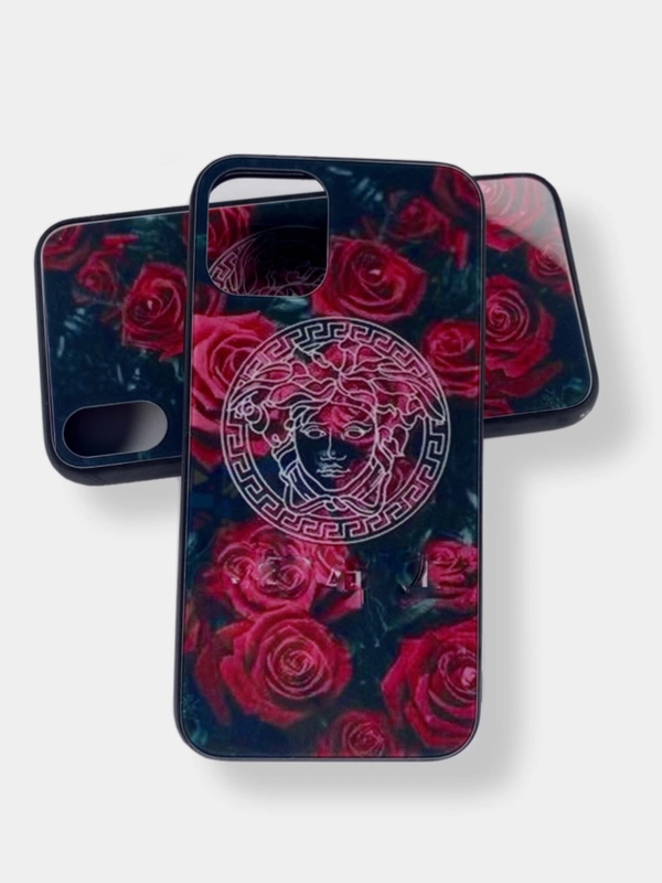 Чехол с рисунком iPhone X, XS, 11 Pro, 12 Mini, стеклянная поверхность