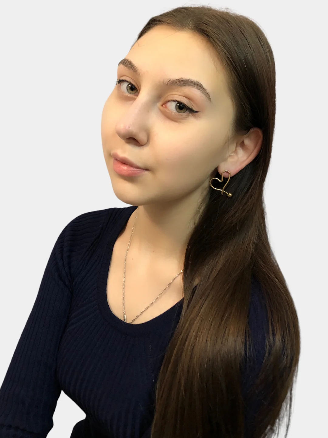 Серьги сердечки, серьги кольца, вечерние нарядные сережки