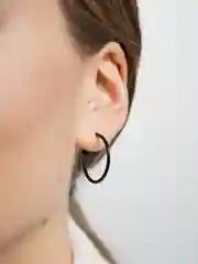 Черный серьги кольца Конго