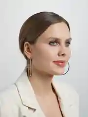 Черный серьги кольца Конго