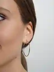 Серебряный серьги кольца Конго