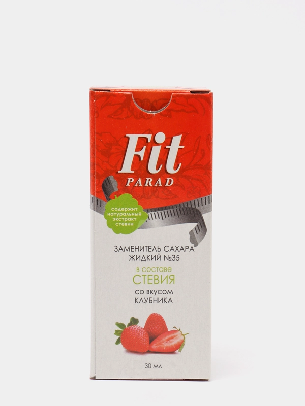 Заменитель сахара FitPARAD, жидкий №35, вкус клубники, 30 мл