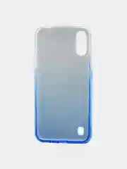 Голубой чехол "Блёстки" для Samsung Galaxy A01, SC097