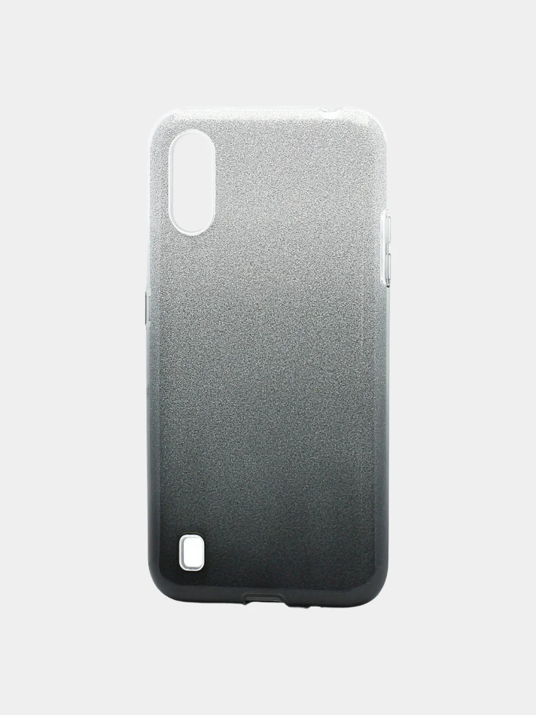 Черный чехол "Блёстки" для Samsung Galaxy A01, SC097