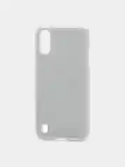 Серебряный чехол "Блёстки" для Samsung Galaxy A01, SC097