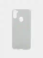 Серебряный чехол SC097 "Блестки" для Samsung Galaxy A11 / M11