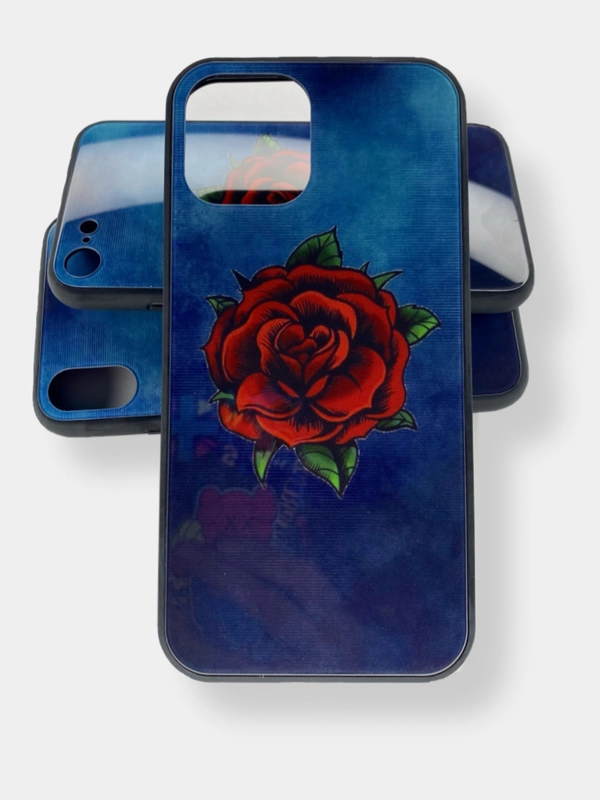 Чехол с рисунком стеклянный iPhone X, XS, 11 Pro, 11 Pro Max, 12 Mini, 7, 8, 12 Pro Max