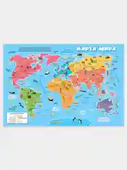 Детская книга на картоне Проф-Пресс "Атлас мира для детей"