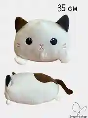 Белый мягкая игрушка "Кот-подушка"