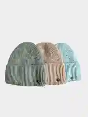 Шапка бини вязаная на флисе