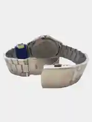 Серый металлик кварцевые мужские часы наручные