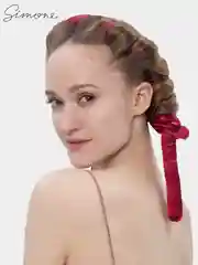 Вишнёвый simone17, Ободок для кудрей, атлас, бигуди для волос, для кудрей, локоны, для объема волос
