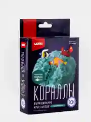 Бирюзовый набор для выращивания кристаллов - Кораллы химических опытов для детей LORI Lelu