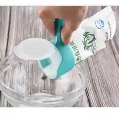 Белый зажим с широким горлышком-крышкой для хранения пищевых продуктов, пластиковый