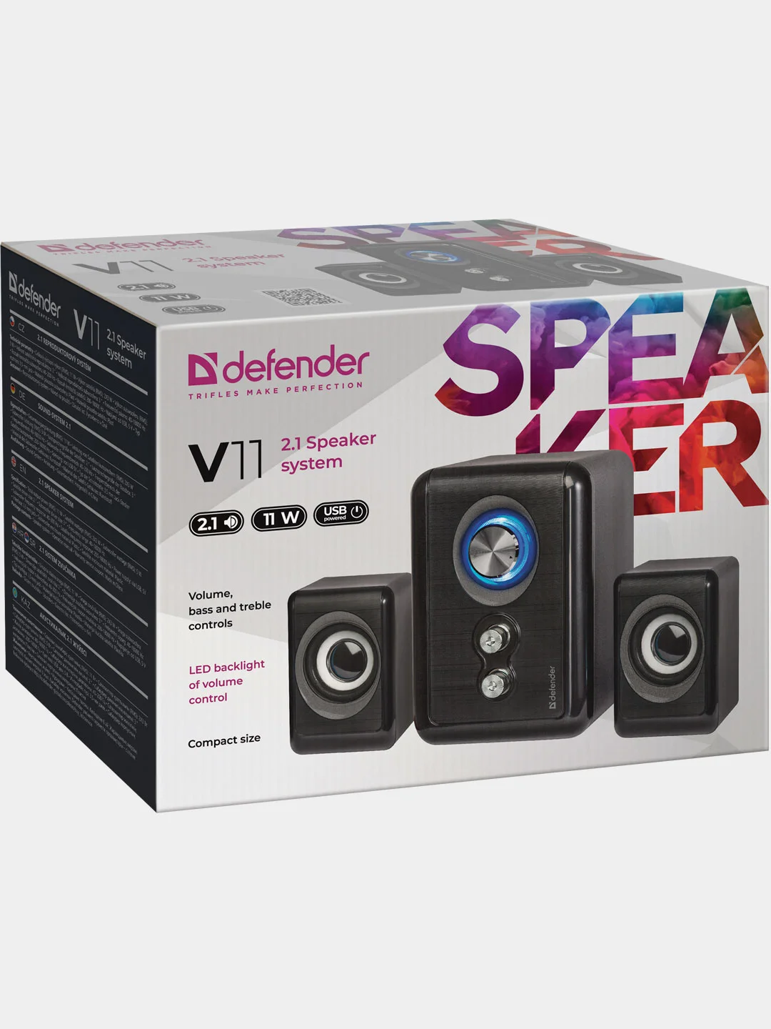 Акустическая 2.1 система Defender V11 11 Вт, питание от USB