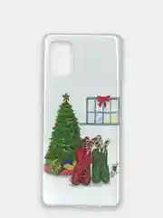 Лайм чехол для Samsung Galaxy A51, Самсунг Галакси А51 с рисунком "Новый Год", 5 видов