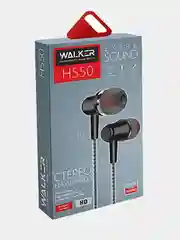 Стереонаушники проводные WALKER вакуумные, 3.5 мм