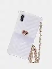 Белый сумка-чехол для iPhone 11, 12, 12 Pro, 12 Mini, силиконовая, флип с цепочкой