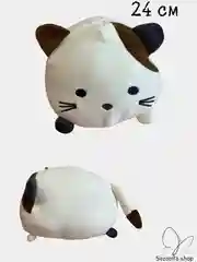 Кремовый мягкая игрушка "Кот-подушка"