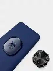 Бирюзовый чехол Huawei P Smart 2019 / Honor 10 Lite, Хонор 10лайт с металлическим кольцом подставкой