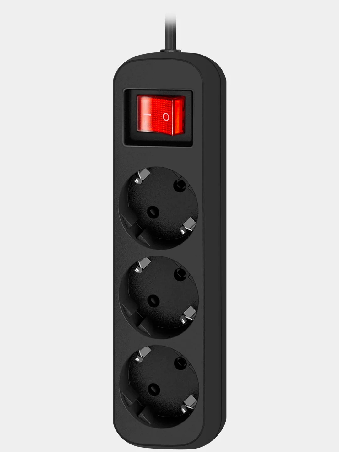 Удлинитель с заземлением Defender G318, выключатель, 1.8 м, 3 розетки