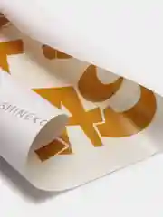 Желтый новогодние большие наклейки на окна, стекло