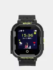 Черный детские смарт-часы Wonlex KT03 Sport GPS, с фотокамерой