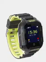 Черный детские смарт-часы Wonlex KT03 Sport GPS, с фотокамерой