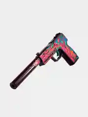 Деревянный пистолет USP-S Скоростной Зверь КС ГО / CS GО ЮСП (резинкострел)
