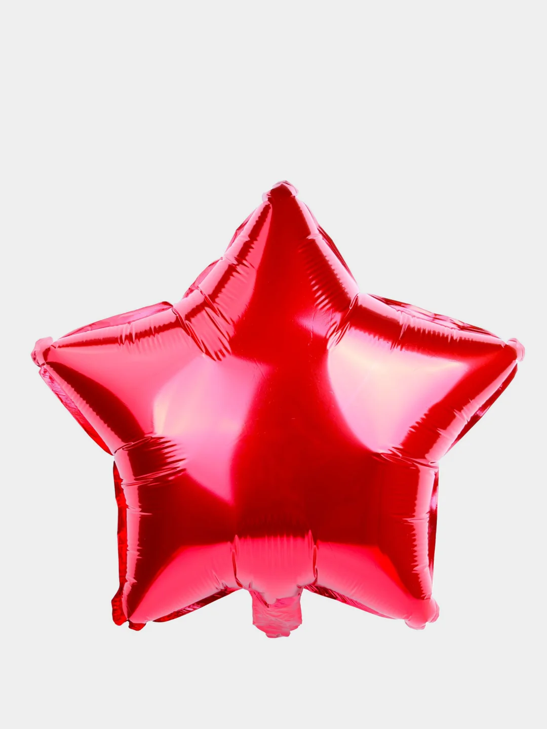 Красный фольгированный воздушный шар "Звезда", 15 цветов, 30 см