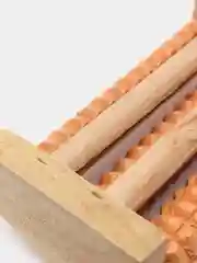 Трехрядный роликовый деревянный массажер для ног
