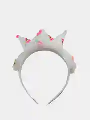 Белый ободок для девочки "Корона"