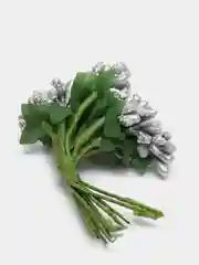 Серебряный тычинки с сахарными вставками 12 шт