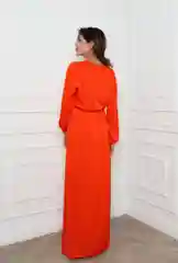 Оранжевый пляжное платье-накидка
