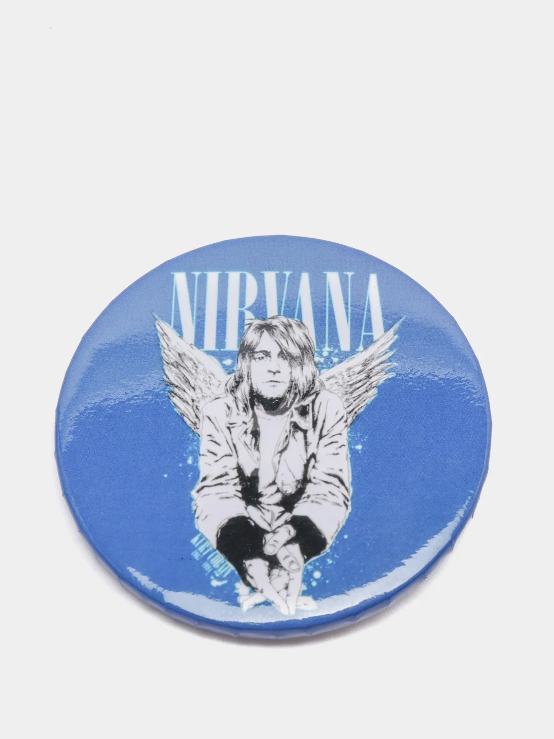 Хаки значки Nirvana большие 56 мм, Нирвана