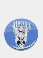 Хаки значки Nirvana большие 56 мм, Нирвана
